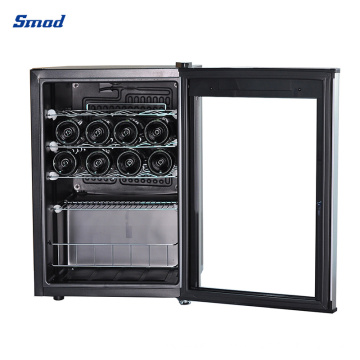 20 Bottles Portable Glass Door Small Portable Refrigerator Wine Cooler with LED Display